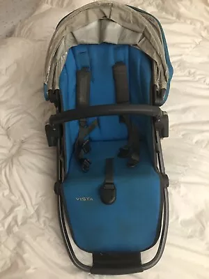 £5 • Buy Used UPPABaby VISTA 2015+ Main Seat Unit Blue (Georgie) With Canopy And Bar