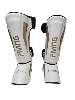 FIVING MMA Martial Arts Shin Guards – Padded Adjustable Muay Thai Leg - SMALL • $24.95