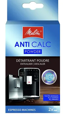 Melitta Anti Calc Powder Descaler For Espresso Machines 2 X 40g Sachets 6545499 • £3.99