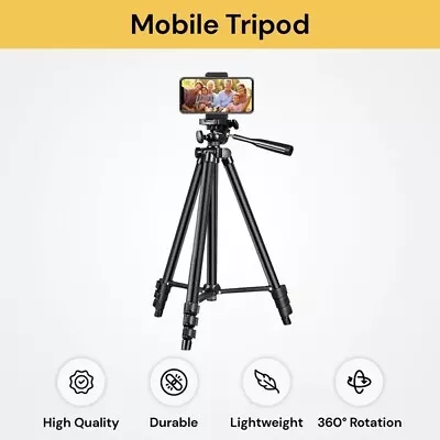 Professional Camera Tripod Stand Mount Remote + Phone Holder For IPhone Samsung • $22.99