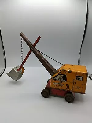 Vintage Courtland Excavating Construction Camden N.J. Tin 51 Shovel Crane • $99.95