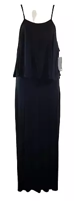 Rebel Sugar Maxi Dress Medium M Black Spaghetti Strap Womens New • $15.99