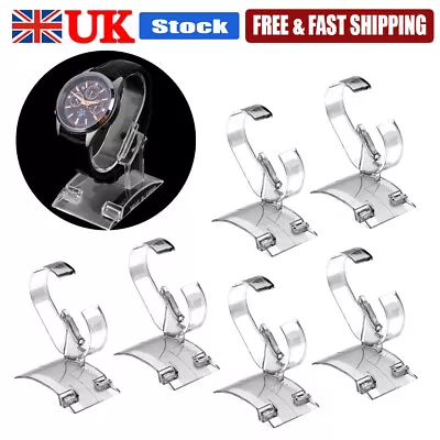 Clear Acrylic Bracelet Watch Display Holder Stand Rack Jewelry Showcase Bangle • £5.99