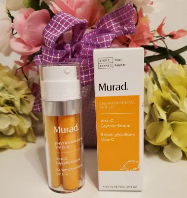 Murad ~ Vita-C Glycolic Serum Environmental Shield Step 2 ~ 1 Oz 🧡 New In Box • $36.89