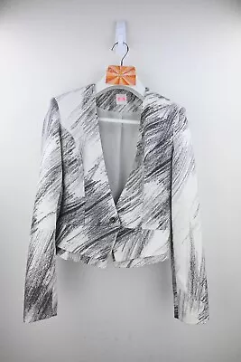 Sass & Bide  The Big Scribble  Jacket In Cream/charcoal Size EU42/AU10 • $105