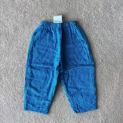 Nwt Mulberribush Infant 24 Month Reversible Pants Cotton Flannel Checked • $11.99