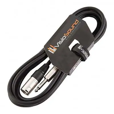 Male XLR To 6.35mm 1/4  Mono Jack Lead / Speaker Audio / Signal Cable • £15.99