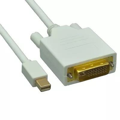 AYA Mini Displayport/Thunderbolt To DVI-D (24+1 Pin) Male To Male Gold • $12.99