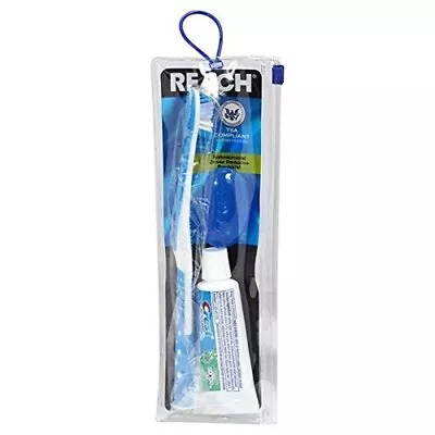Reach Ultraclean Travel Kit Toothbrush With Toothbrush Cap And Toothpaste Multi • $4.99