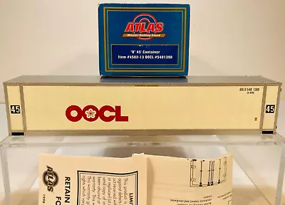 Vintage NIB 1990s Atlas O Scale 4502-13 OOCL 45' Container For Flat Car • $9.99