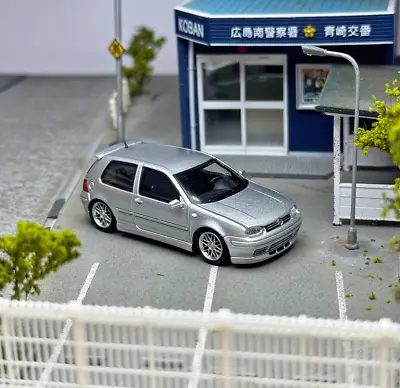 GB FH 1:64 Silver VW Golf GTI MK4 Coupe Sports Model Diecast Collect Car • $41.99