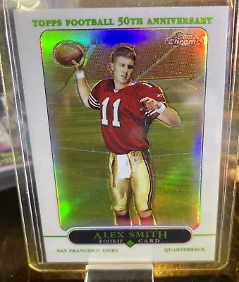 $19.73 • Buy 2005 Alex Smith Topps Chrome Rookie Rc Refractor #194 Qb Sp Mint San Francisco+3