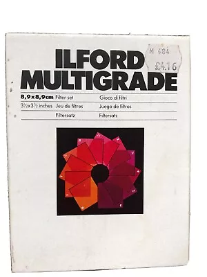 Full Set Ilford Multigrade 8.9cm (3.25 ) Enlarger Darkroom Developing Filters • £30