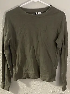 Divided By H&M Womens Sweatshirt Long Sleeve Size Small Green • $15.99