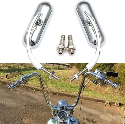 $49.32 • Buy Motorcycle Mini Oval Chrome Mirrors For Suzuki Boulevard C50 C90 C109R S40 S50