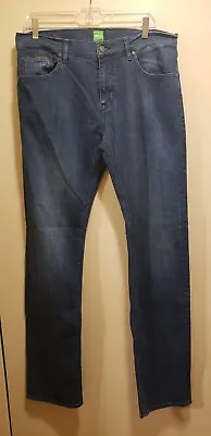 BOSS Hugo Boss C-Maine 1 Size 34/34 Stretchy Mens Jeans Dark Denim Straight Leg • $30