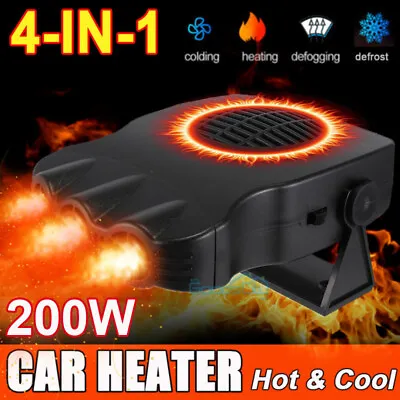 200W Portable Electric Car Heater 12V DC Heating Fan Defogger Defroster Demister • $18.81