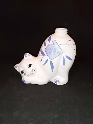 Vintage Ceramic Kitty Cat Soap Lotion Dispenser 1980s NWT Kitschy • $0.99