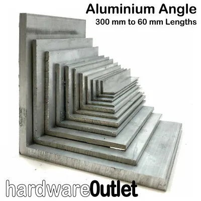 £4.61 • Buy ALUMINIUM Extruded ANGLE Corner Band Saw Cut & Bespoke Sizes Made To Order UK 