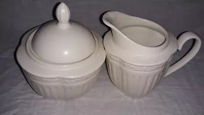 MIKASA Italian Countryside 4 1/2  Creamer And Sugar Bowl With Lid - DD900 • $25