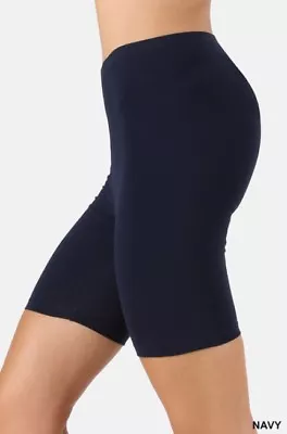 Premium Cotton Spandex Biker Fitness Yoga Leggings Bermuda Shorts Reg Plus S-3x • $10.95