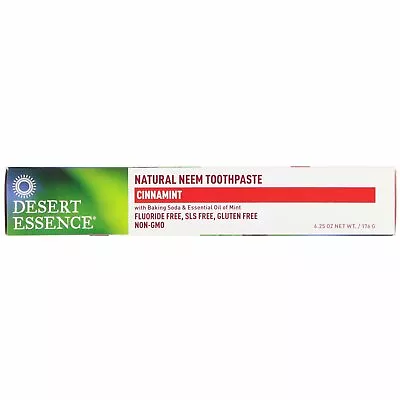 £13.97 • Buy Desert Essence, Natural Neem Toothpaste, Cinnamint, 6.25 Oz (176 G)
