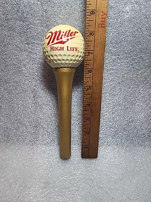 Miller High Life Beer TAP HANDLE Antique Vintage Golf Ball • $22