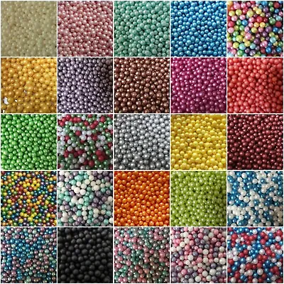 £2.15 • Buy Edible Cupcake Sprinkles 3mm Pearls Cake Toppers Father's Day Decorations