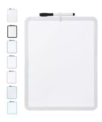 Dry Erase Board 14” X 11” With A Black Dry Erase Marker Small Mini White Board • $11.45