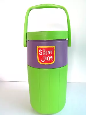 1990s Slim Jim Coleman Skateboard Water Cooler Jug Purple/Neon Green 1/2 Gal Vtg • $21.85