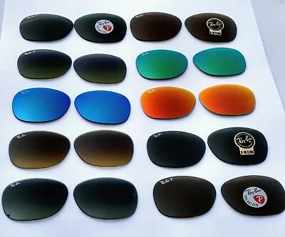 New Ray-Ban RB2132 New Wayfarer Replacement Lenses 100% Authentic 52mm 55mm 58mm • $68.37