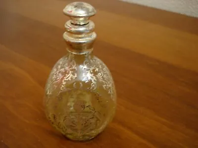 £22 • Buy Vintage Glass Silver Overlay Haig Whisky Miniature Bottle
