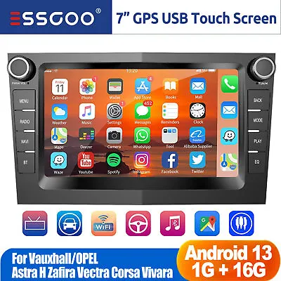 For Vauxhall/Opel Astra Vivaro Vectra 7  Android 13 Car Radio Stereo GPS FM/RDS • £107.54