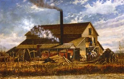 Oil Village Landscape Cotton-Gin-Adams-County-Mississippi-William-Aiken-Walker • $71.43