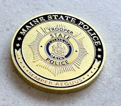 MAINE STATE POLICE Challenge Coin • $19.97