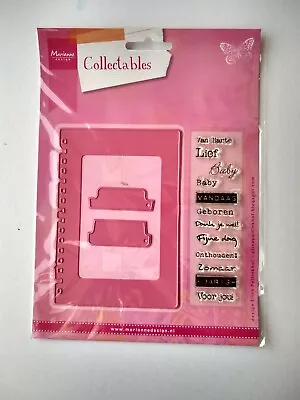 Marianne Design Collectables Die Set Stationery COL1314 Notes Tabs Dies *Stamp*  • £8.10