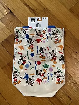 Disney Mickey Mouse 2 Pack Mini Reusable White Gift Bags With Handles NEW! • $8.25