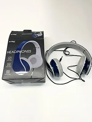 Vibe Sound Folding Headphones With Dynamic Bass Stereo Driver Black And Blue • $8.49