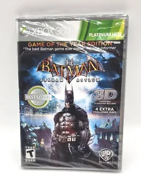 $14.99 • Buy New Batman - Arkham Asylum Game Of The Year Edition (Microsoft Xbox 360)