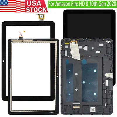 $37.98 • Buy For Amazon Kindle Fire HD 8 10th Gen(2020) K72LL4 K72LL3 Touch Screen Digitizer