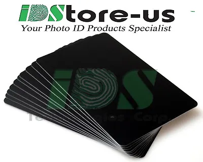 100 Black Matte PVC Cards CR80 30 Mil Graphics Quality Credit Card Size • $28.99