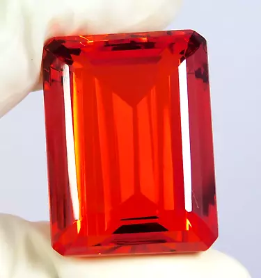 GIE Certified 123.80 Ct Mexican Fire Opal | Red Orange | Natural Loose Gemstone • $26.06