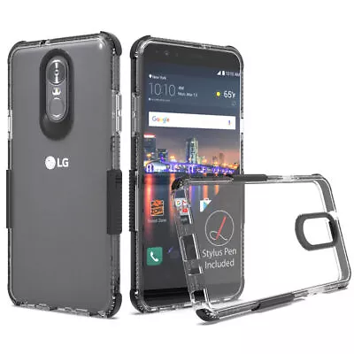 For LG Stylo 5 Plus Shockproof Clear Rubber Case Cover Heavy Duty • $7.50