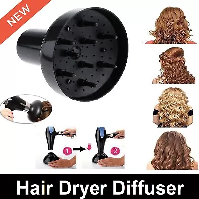 Universal Hair Diffuser Hair Dryer Diffuser Attachment For Curly And Wavy Hair  • $18.79