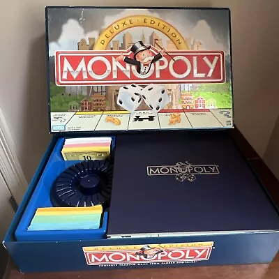 Monopoly Deluxe Edition Board Game (Parker Brothers 1998) Complete Set • $20