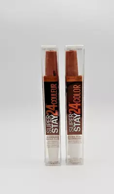 2 PACK Maybelline SuperStay 24hr Lip Color CHAI ONCE MORE 325 New • $15.95