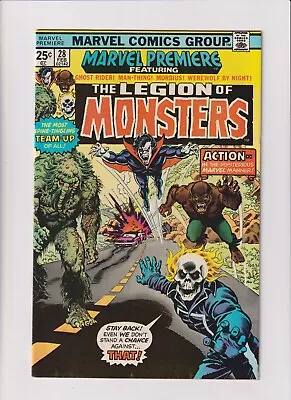 Marvel Premiere #28 (1976) FN+ 6.5 Marvel Comics Legion Of Monsters Appearance • $114.95