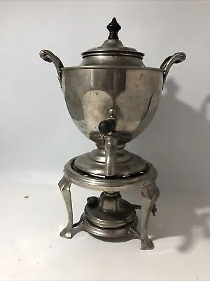 Antique 1906 Manning Bowman Deco Coffee Tea Hot Water Pot Warmer Server W Burner • $99.99