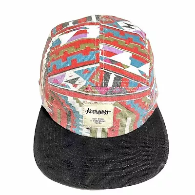 Altamont Adhan Camp 5 Panel Cap Hat AztecPrint Corduroy Strap Back Skateboarding • $29