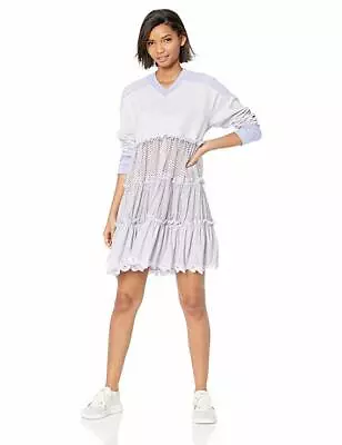 NWT RARE FENTY PUMA By Rihanna Thistle  Hockey Baby Doll Tiered Dress Size Large • $152.15